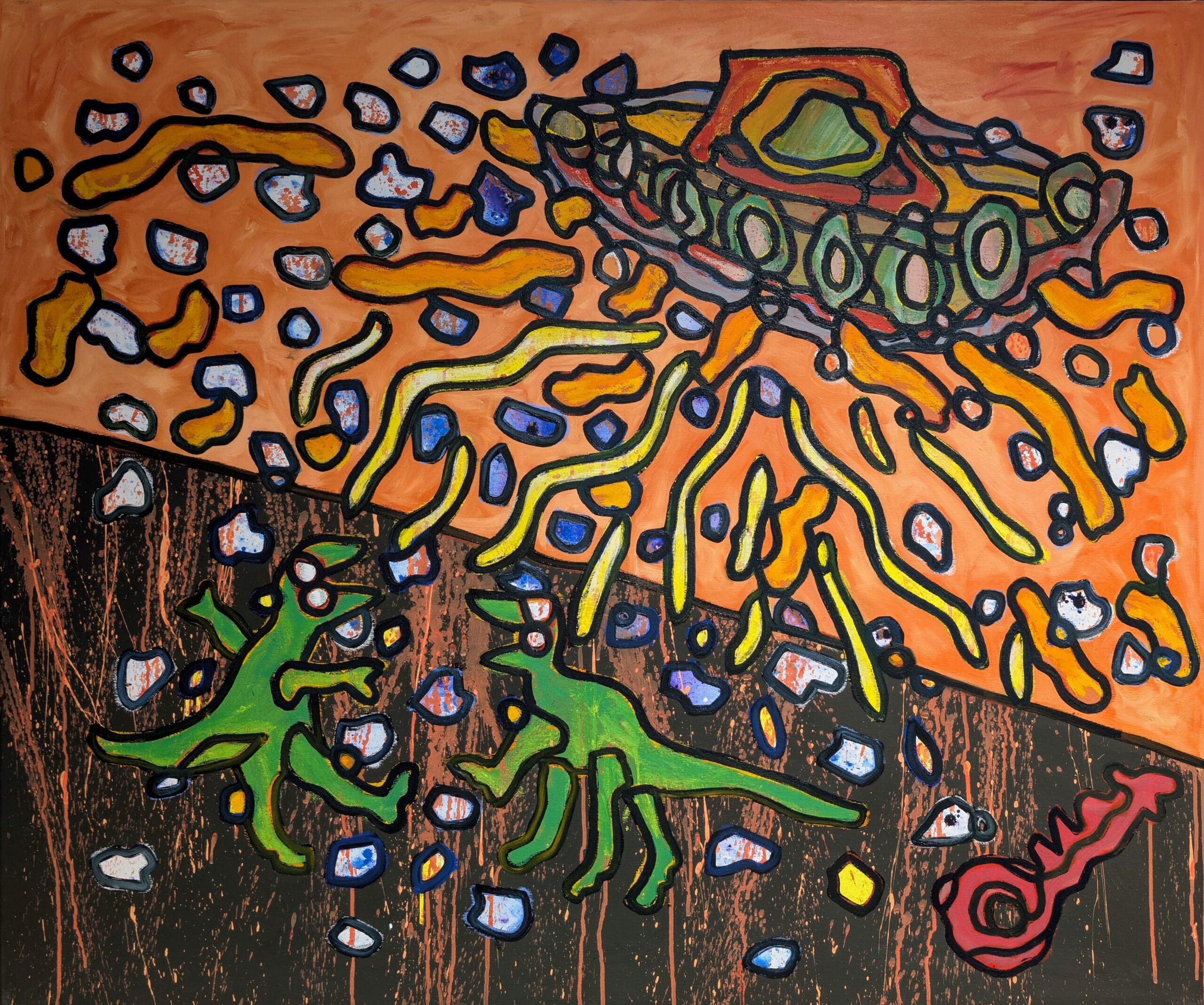 2. The key remains_120x100_oil,acrylics,ink on canvas_Wadim  Hermann